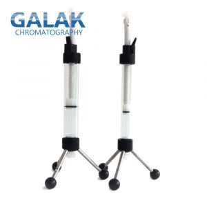 Compression glass column liquid chromatography protein purification